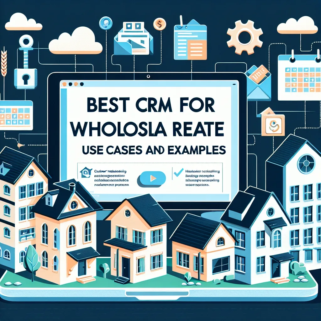 Best crm for wholesaling real estate: Use cases and examples