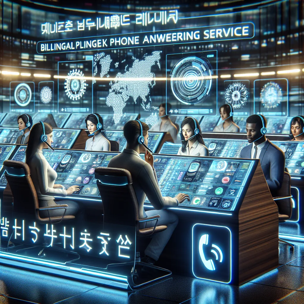 Bilingual phone answering service