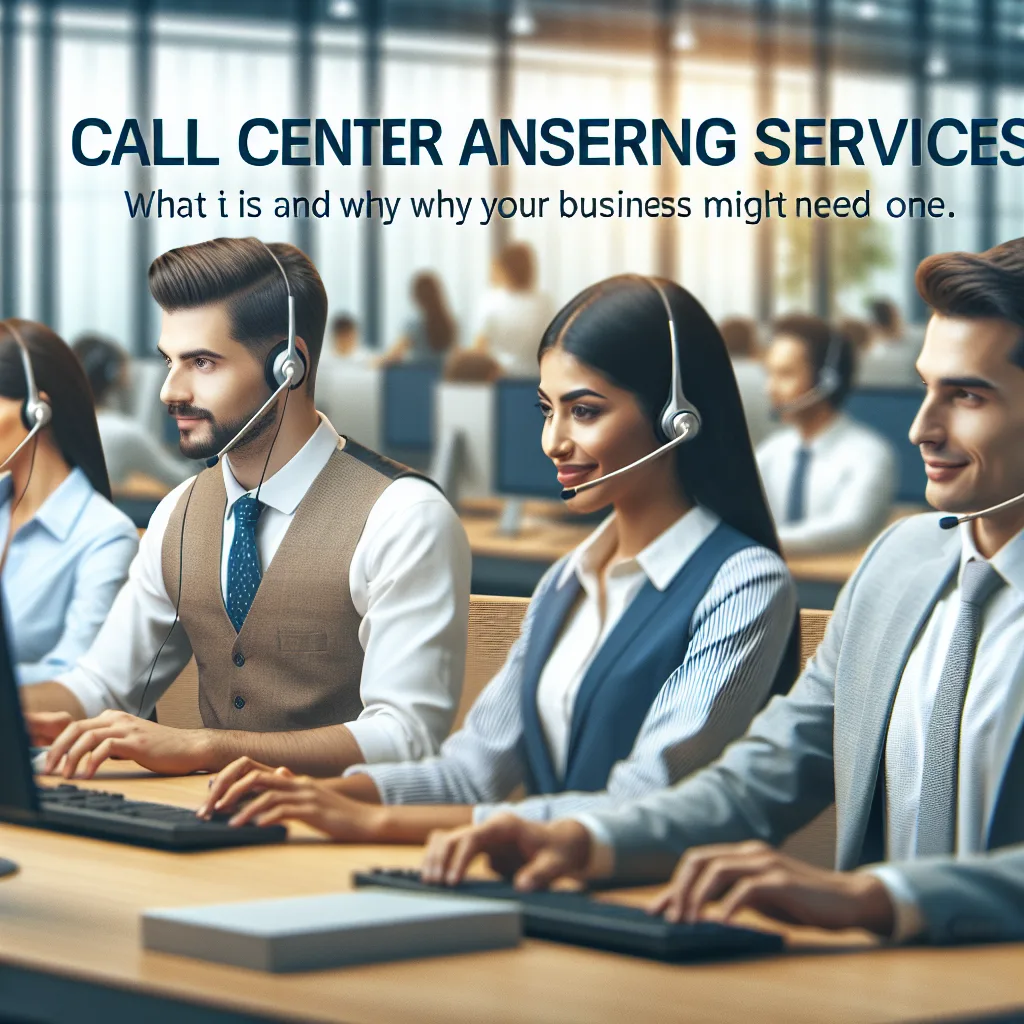 Call center answering services: What It Is and Why Your Business Might Need One