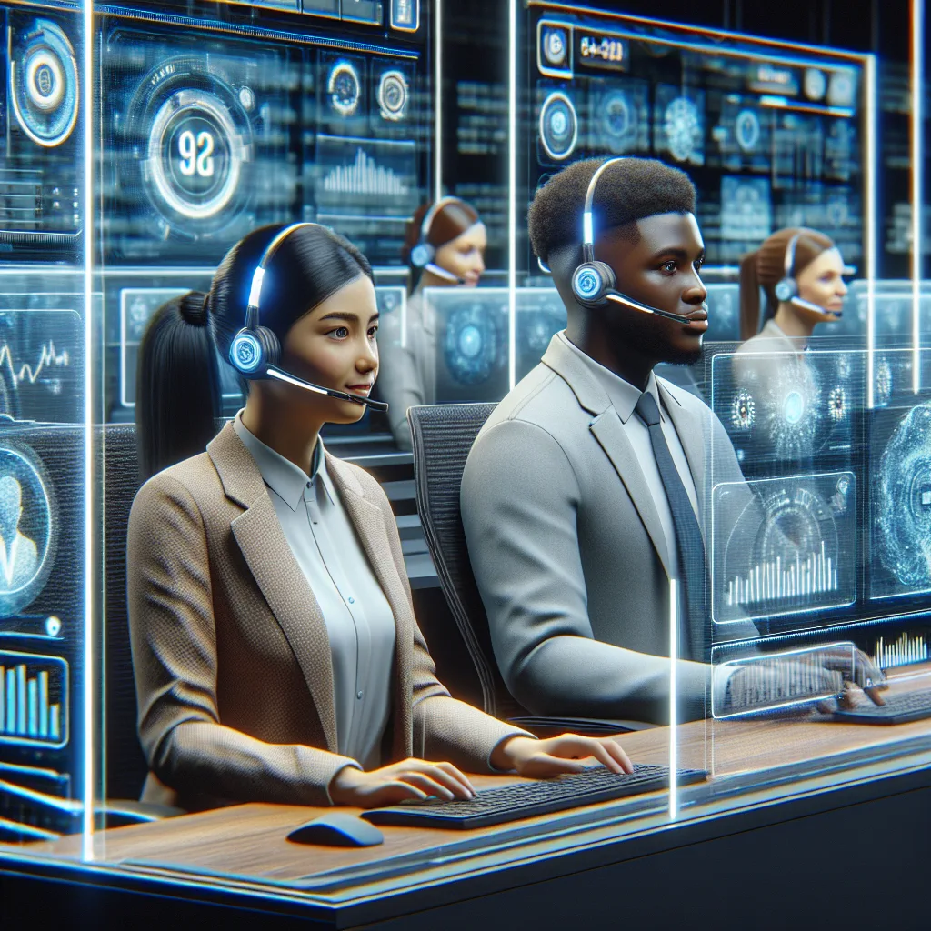 Customer service answering phones