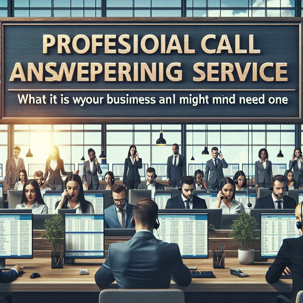 Professional call answering service: What It Is and Why Your Business Might Need One
