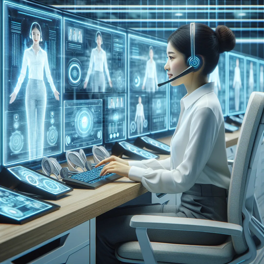 Receptionist answering calls