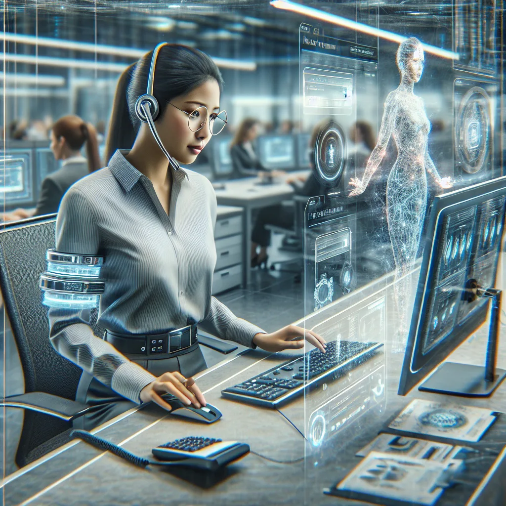 Receptionist answering phone calls