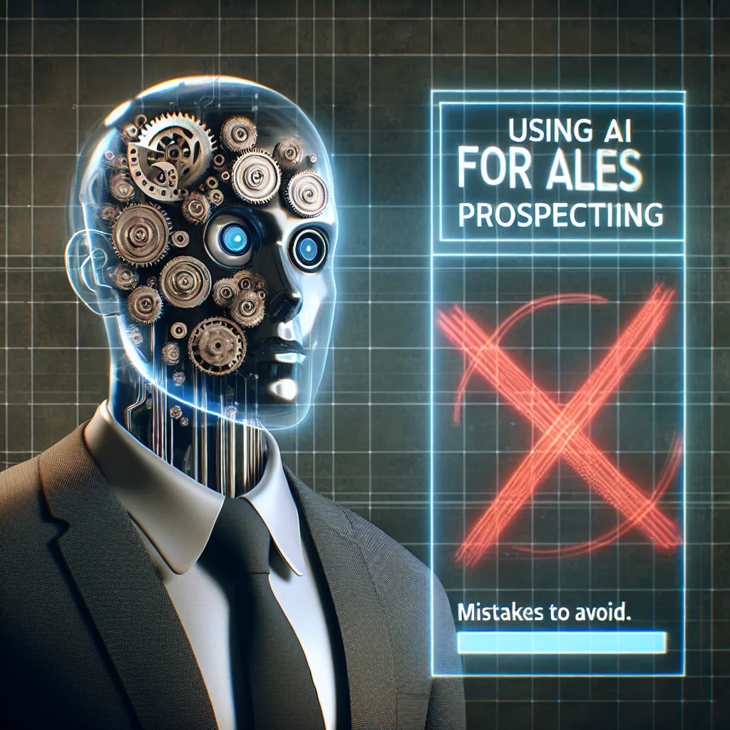 Using ai for sales prospecting: Mistakes to avoid