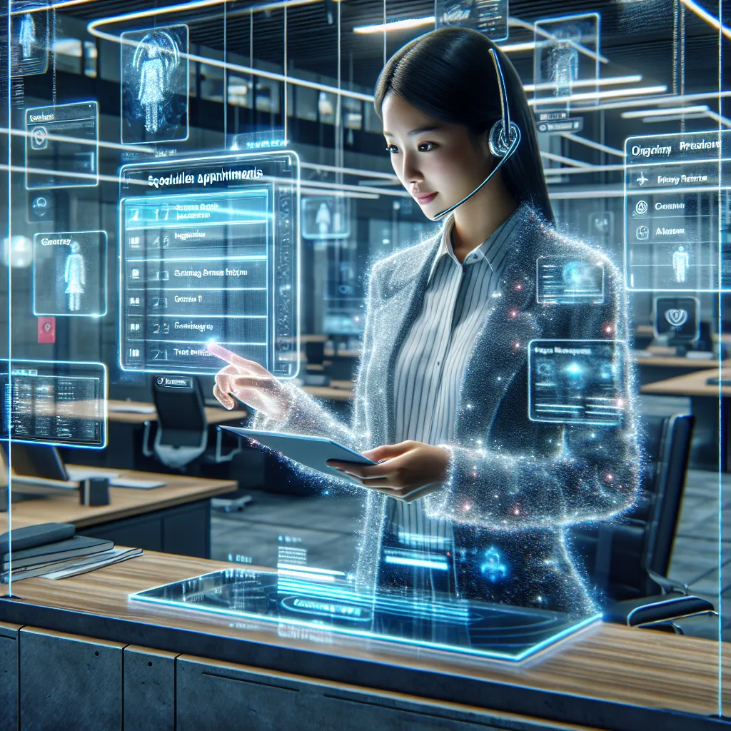 Virtual receptionist for business