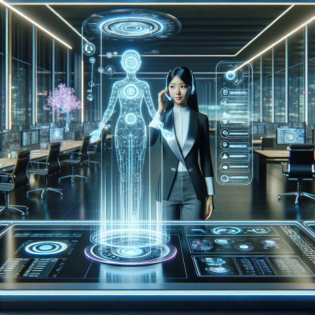 Virtual receptionist phone system