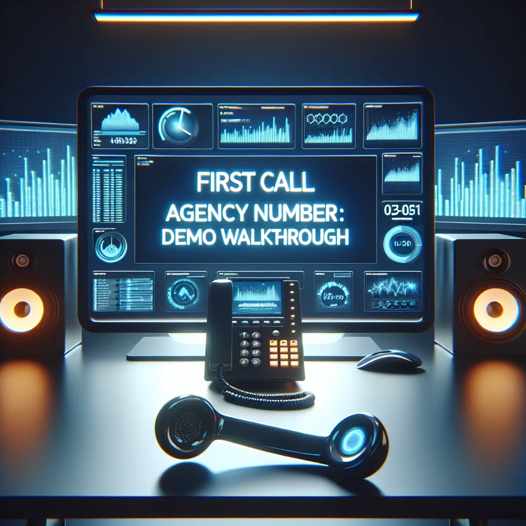 First call agency number Demo Walkthrough