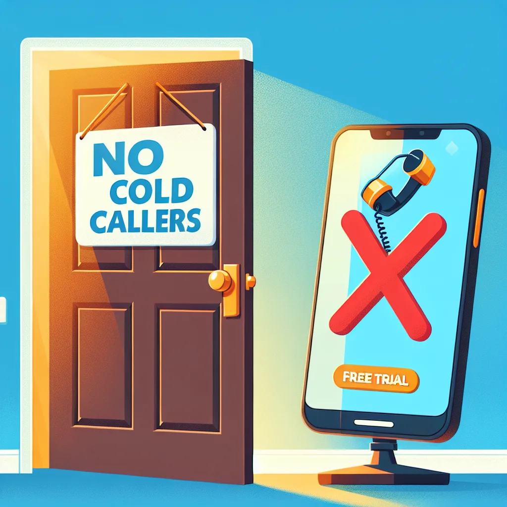No cold callers Free Trial